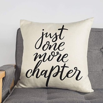 4TH Emotion  Just One More Chapter Throw Pillow Case