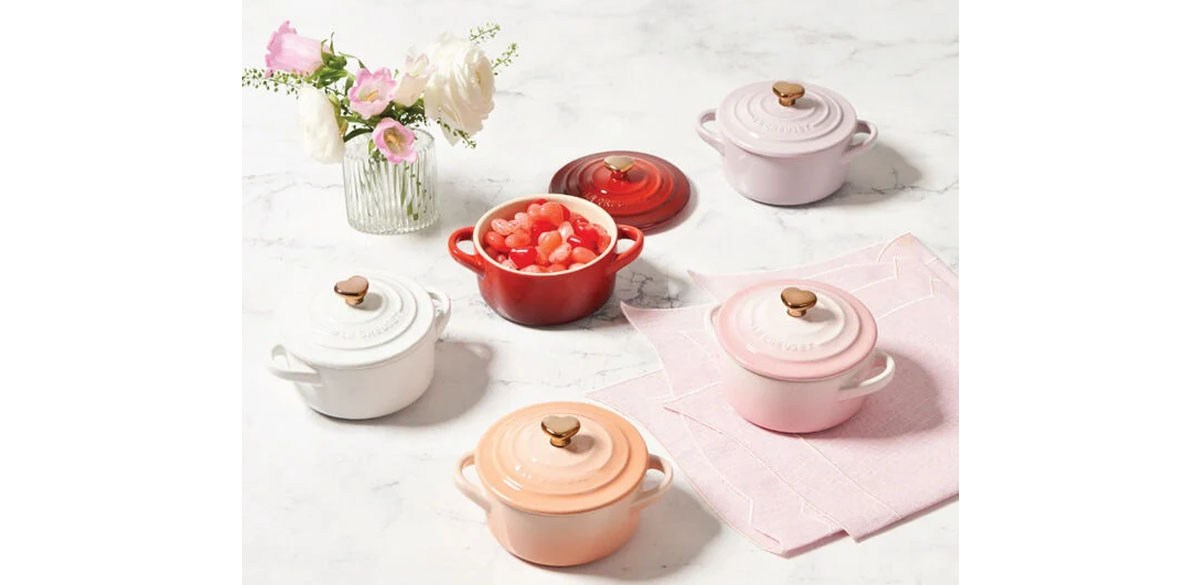 Le Creuset-Mini Cocotte with Gold Heart Knob