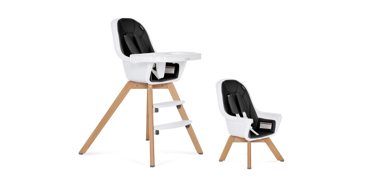 Evolur Zoodle 2-in-1 Convertible Baby High Chair