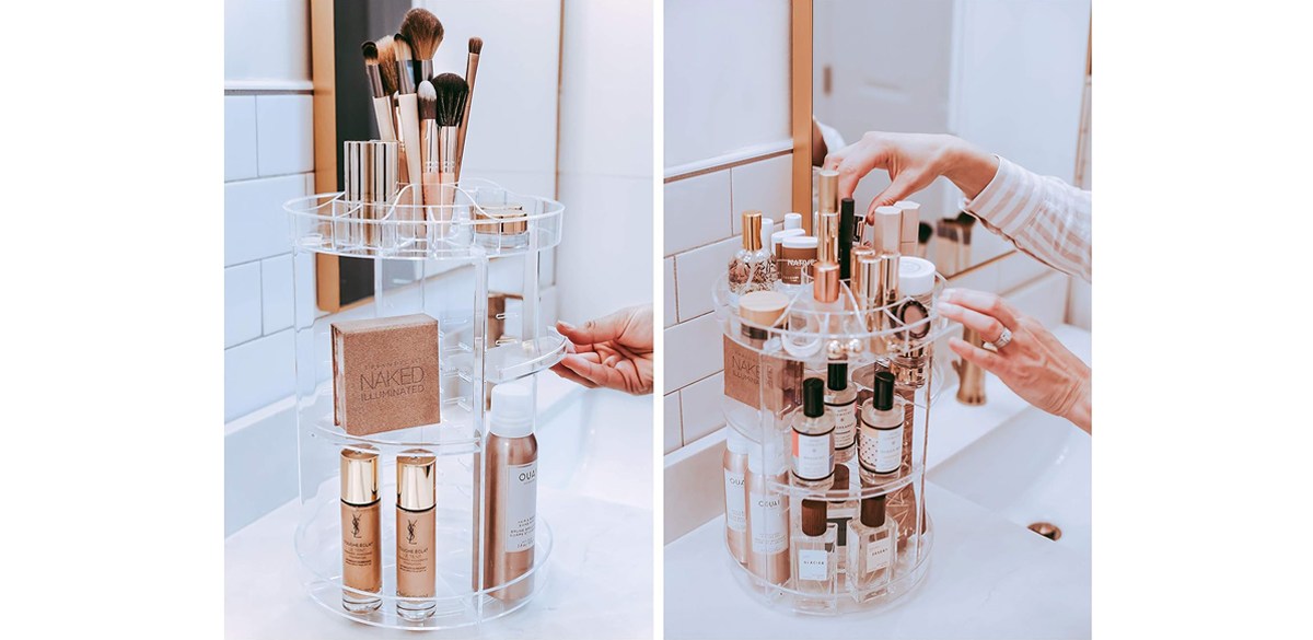 The Tranquil Abode Rotating Makeup Organizer