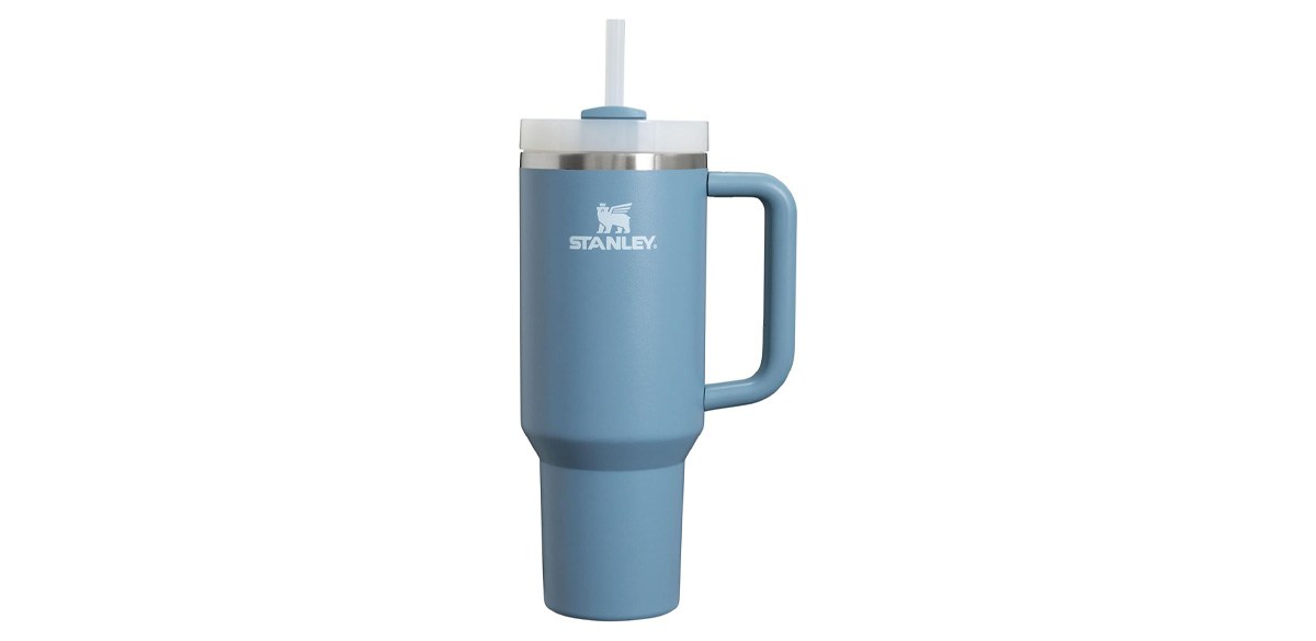 Stanley Quencher H2.0 Tumbler with Handle and Straw 40 oz in Indigo Stanley Quencher H2.0 Tumbler with Handle and Straw 40 oz in Indigo