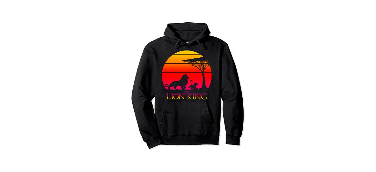Best Disney The Lion King Vintage Sunset Logo Graphic Hoodie Best Disney The Lion King Vintage Sunset Logo Graphic Hoodie