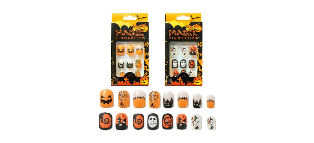 TailaiMei 48Pcs Halloween Press on Nails