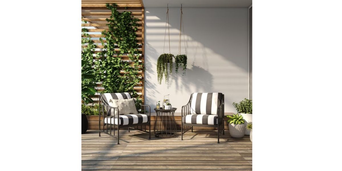 Better Homes &amp; Gardens Aubrey 3-Piece Outdoor Steel Stationary Chat Set
