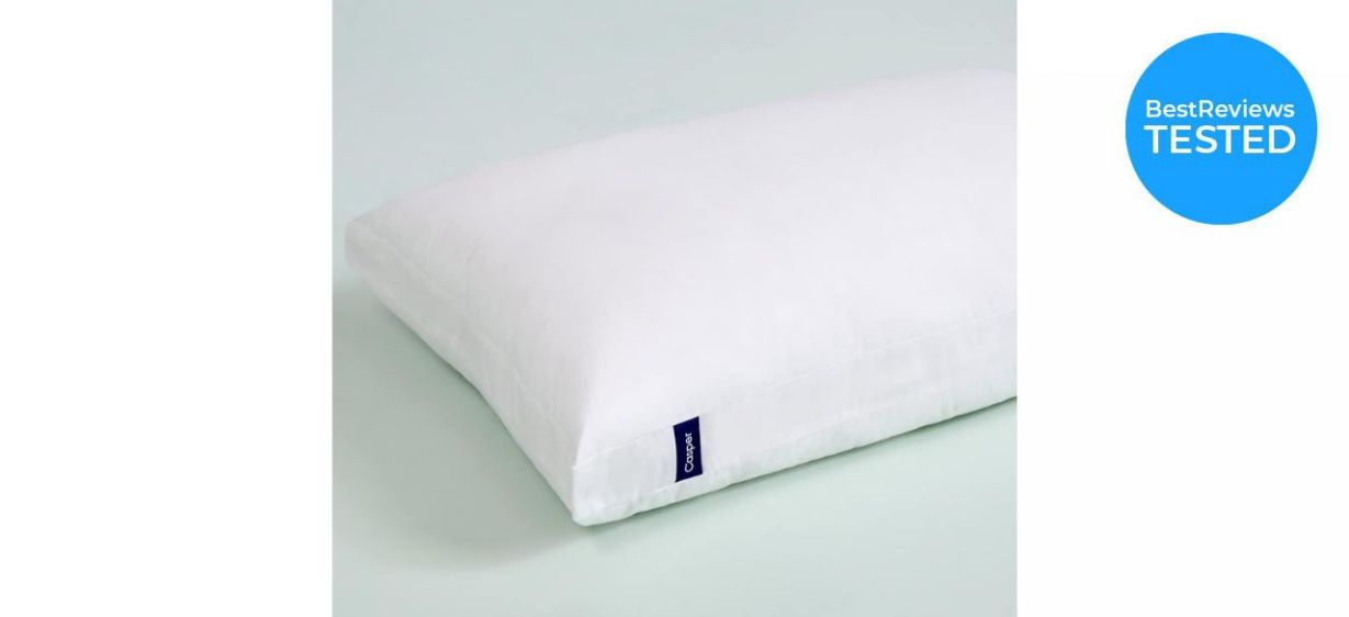 Casper Essential Pillow for Sleeping without case on bed Casper Essential Pillow for Sleeping without case on bed