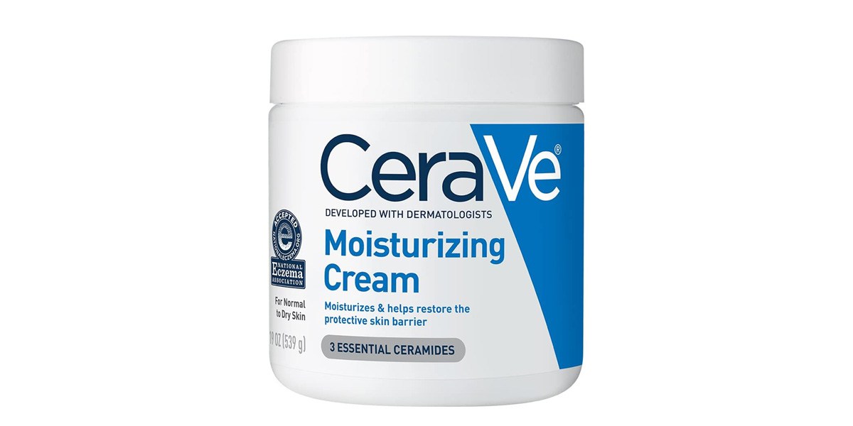 Container of CeraVe on a white background Container of CeraVe on a white background