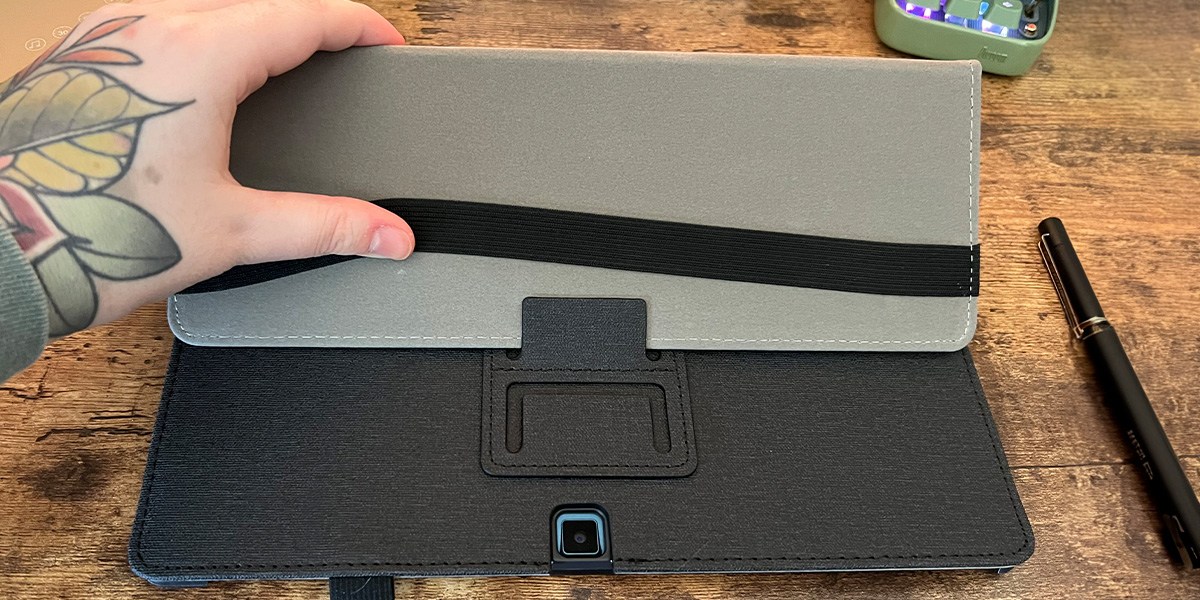 Hand on  Simbans PicassoTab XL stand Hand on  Simbans PicassoTab XL stand