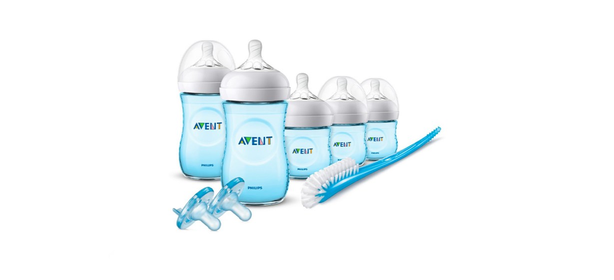 Philips Avent Natural Baby Bottle Blue Gift Set Philips Avent Natural Baby Bottle Blue Gift Set