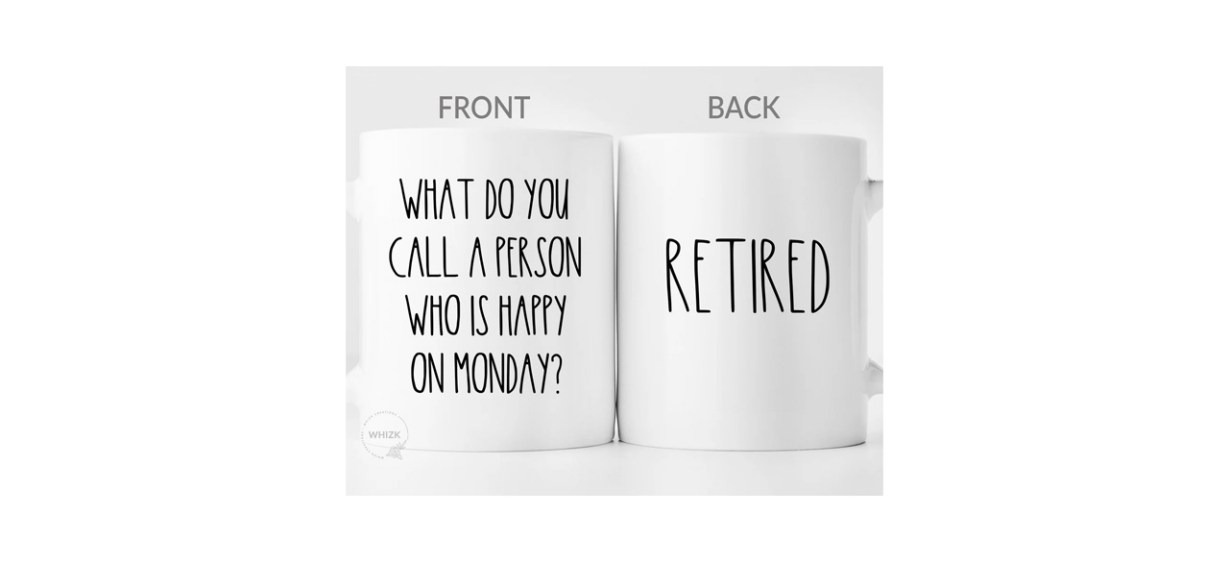Whizk Happy Retirement Mug Whizk Happy Retirement Mug
