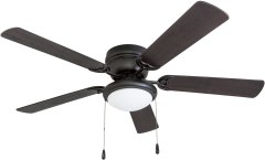 Portage Bay Hugger 52-inch Matte Black West Hill Ceiling Fan with Bowl Light