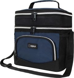 OPUX Insulated Dual Compartment Lunch Box