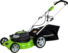 GreenWorks 12 Amp 20-Inch 3-in-1 Electric Corded Lawn Mower