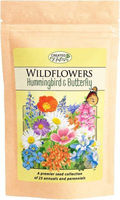 Created by Nature Hummindbird & Butterfly Wildflower Bulk Seed Mix