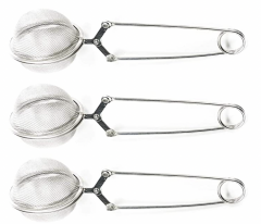 Celihox 3 Pack Snap Ball Tea Strainer with Handle