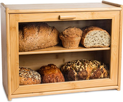 Laura's Green Kitchen Double Layer Bread Box