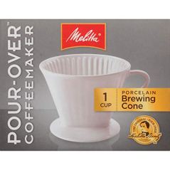 Melitta Pour-Over Porcelain Single Cup Serving Coffee Brewer Box
