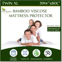 Four Seasons Essentials Waterproof Bamboo Viscose Mattress Protector