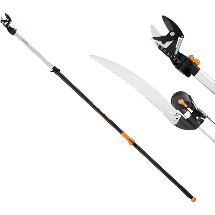 Fiskars Power-Lever Extendable Pole Saw &amp; Pruner