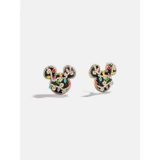 BaubleBar Disney Mickey Mouse Christmas Lights Stud Earrings