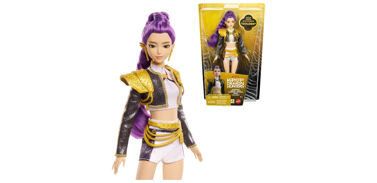 Mattel Kpop Demon Hunters HUNTR X Rumi “Golden” Singing Doll