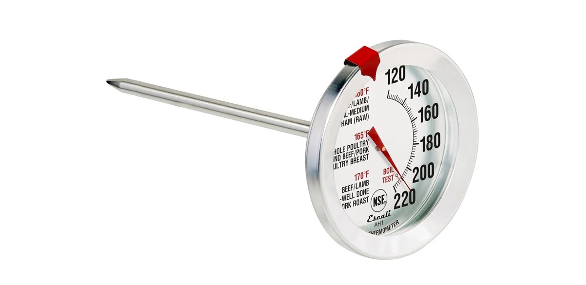 Escali AH1 Stainless Steel Oven Safe Meat Thermometer