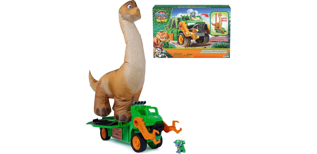 PAW Patrol_The Dino Movie Megasaurus Dino Vehicle with Inflatable Toy