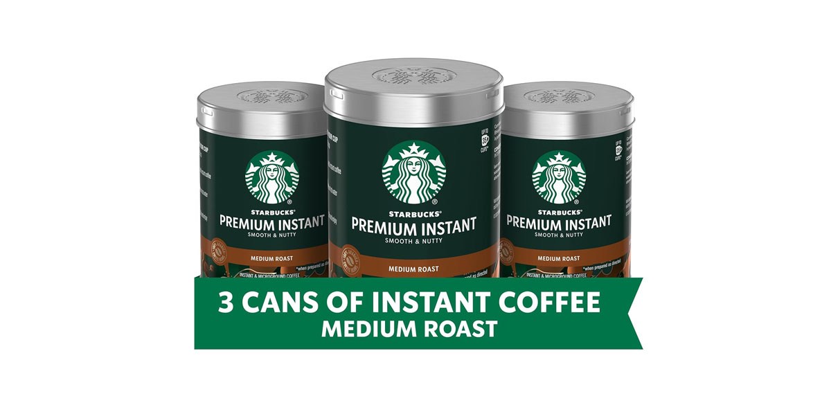 Starbucks Premium Instant Coffee, Medium Roast, 100% Arabica Beans