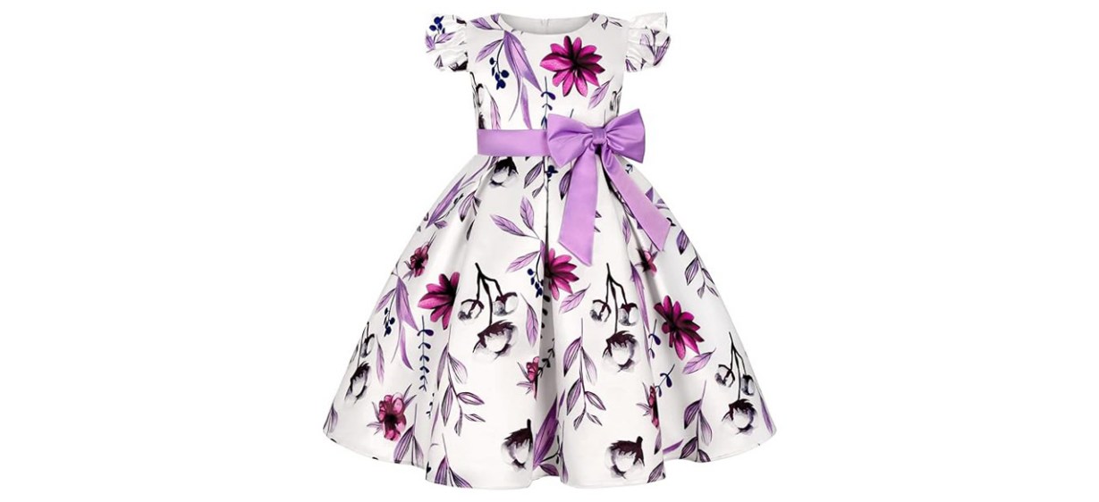 COMISARA 2-9T Girls Flower Easter Dress on white background
