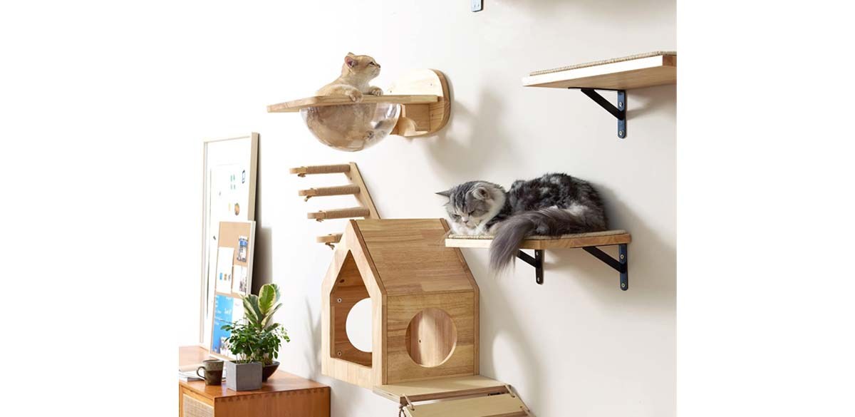 FUKUMARU Cat Wall Furniture Set