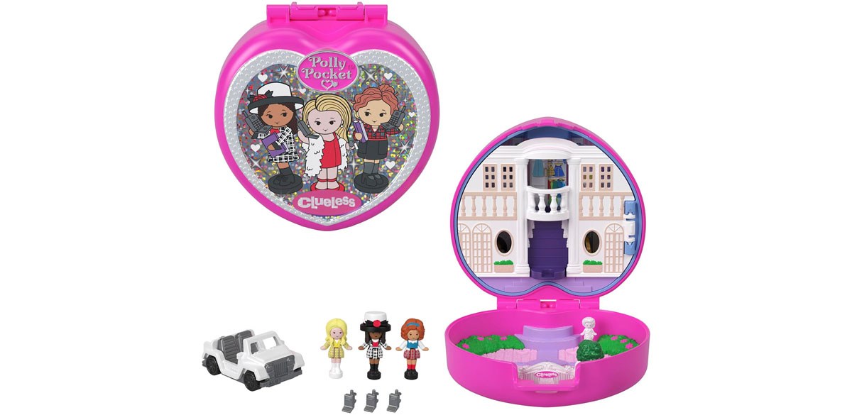 Polly Pocket x Clueless Collector Compact, Micro Dolls and Playset