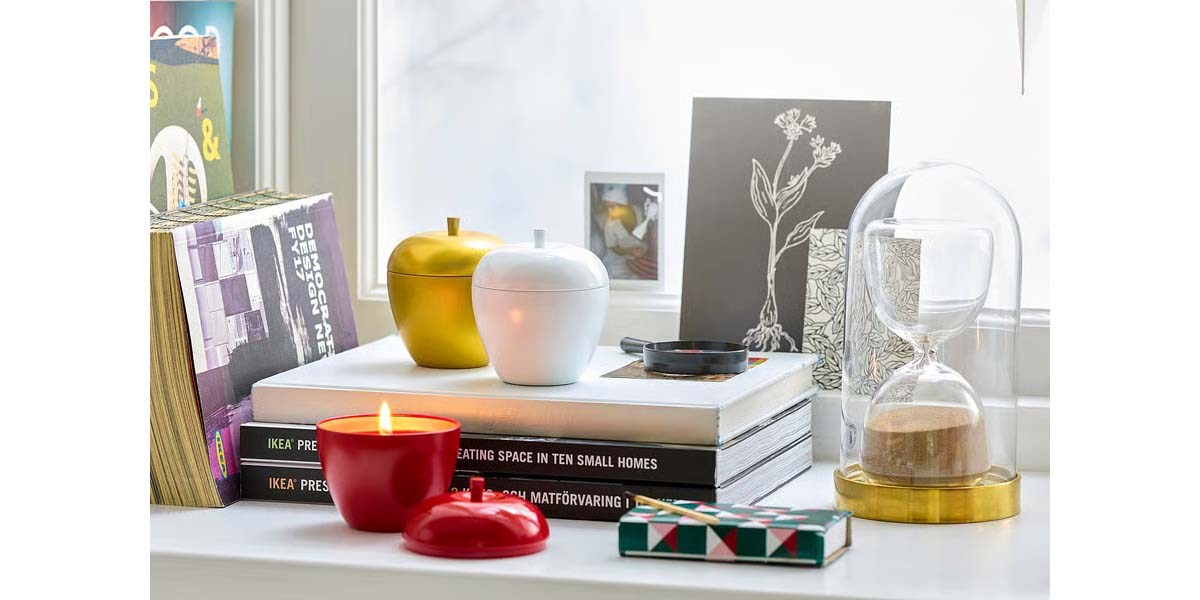 Vinterfint Scented candle in metal cup