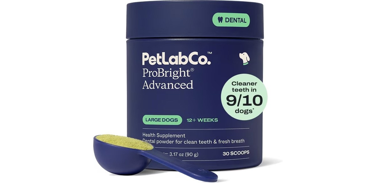 PetLabCo. ProBright Advanced Dental Powder for Dogs, 3.17-oz jar