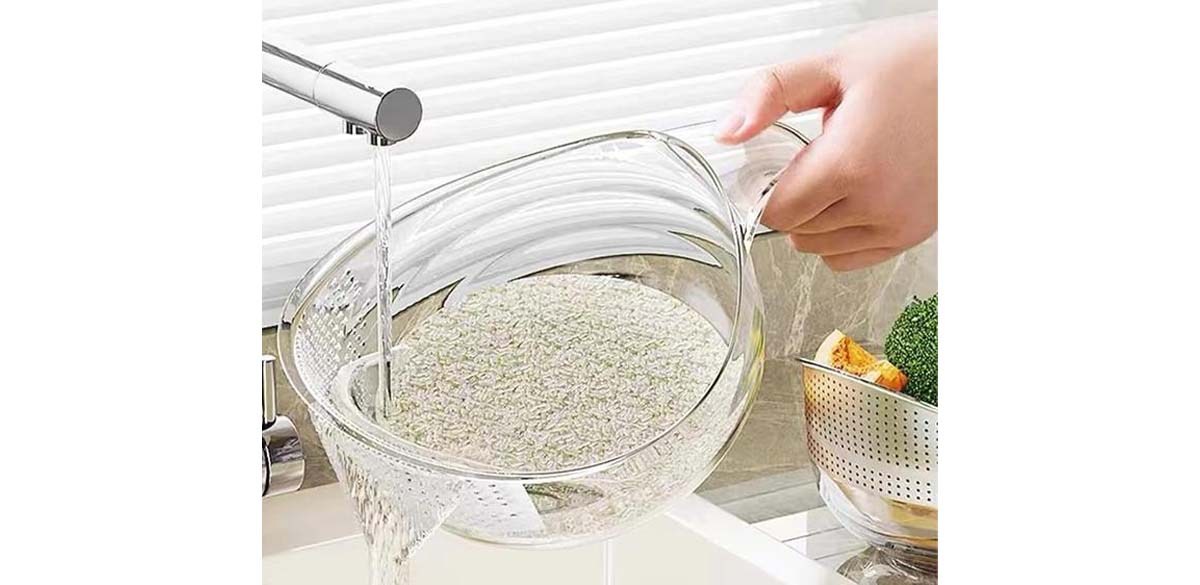 Multifunctional Rice Strainer with Handle