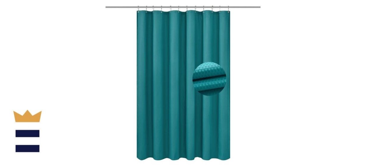 Barossa Design Soft Microfiber Fabric Shower Liner or Curtain
