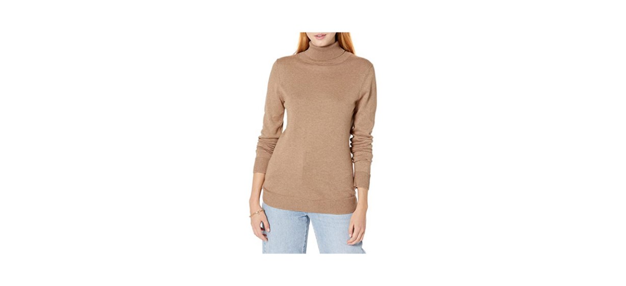 Best Amazon Essentials Women’s Classic Fit Lightweight Long-Sleeve Turtleneck Sweater