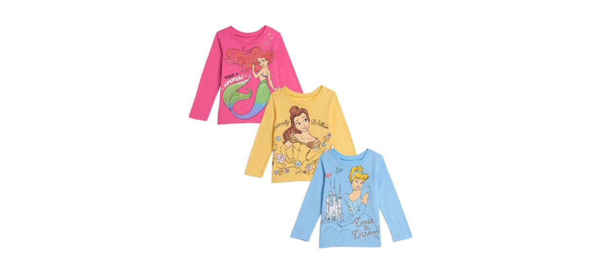 Best Disney Princess T-shirts Three-Pack
