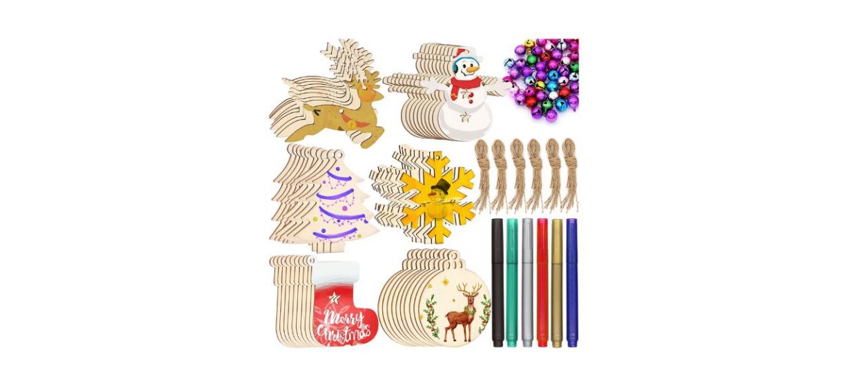 DIY Christmas Wooden Ornaments