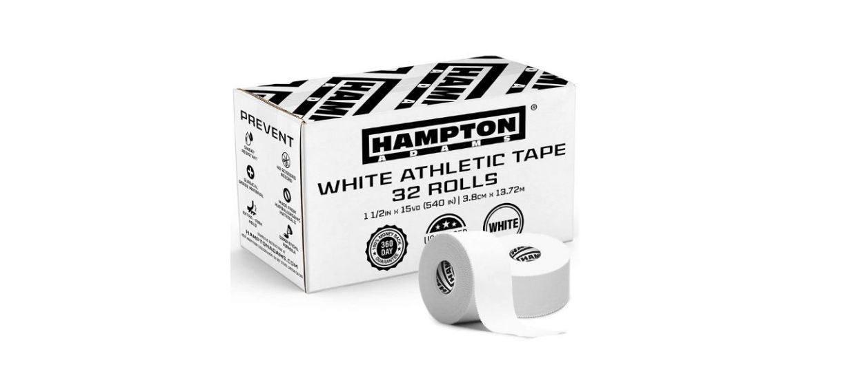 Hampton Adams White Athletic Sports Tape