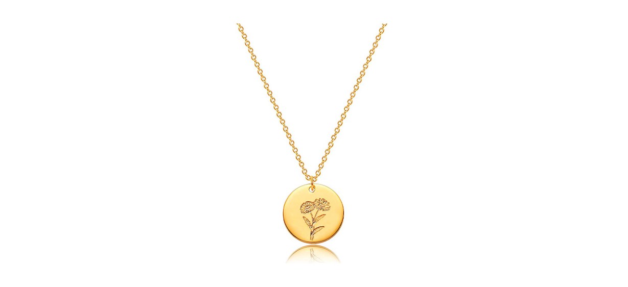Best Mevecco Birth Flower Necklace