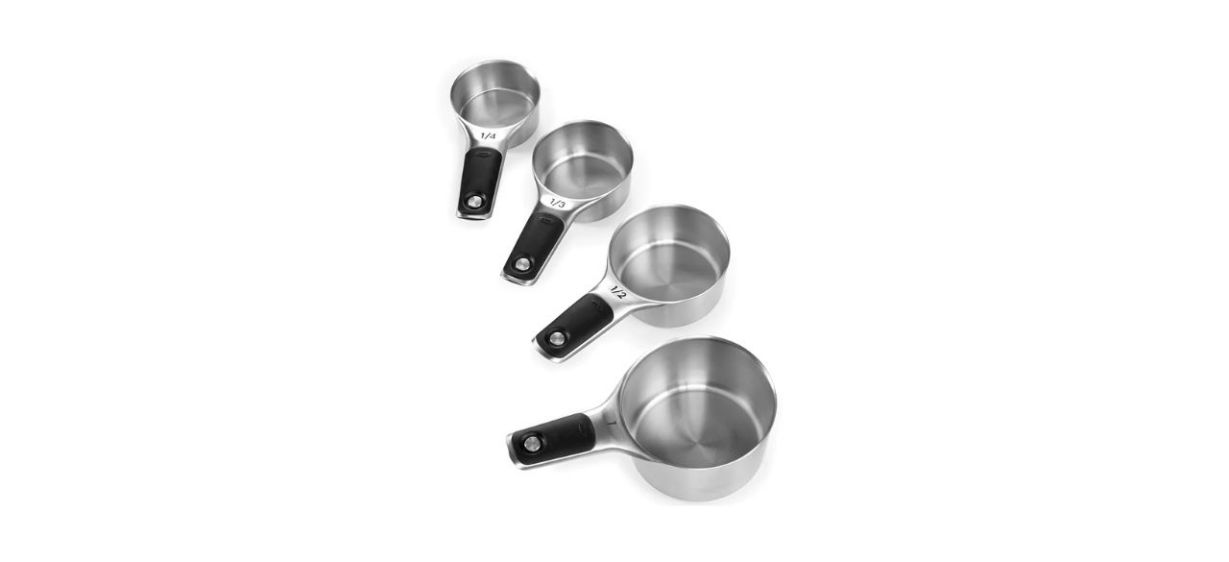 Best Oxo Good Grips Stainless Steel Magnetic Measuring Cup Set
