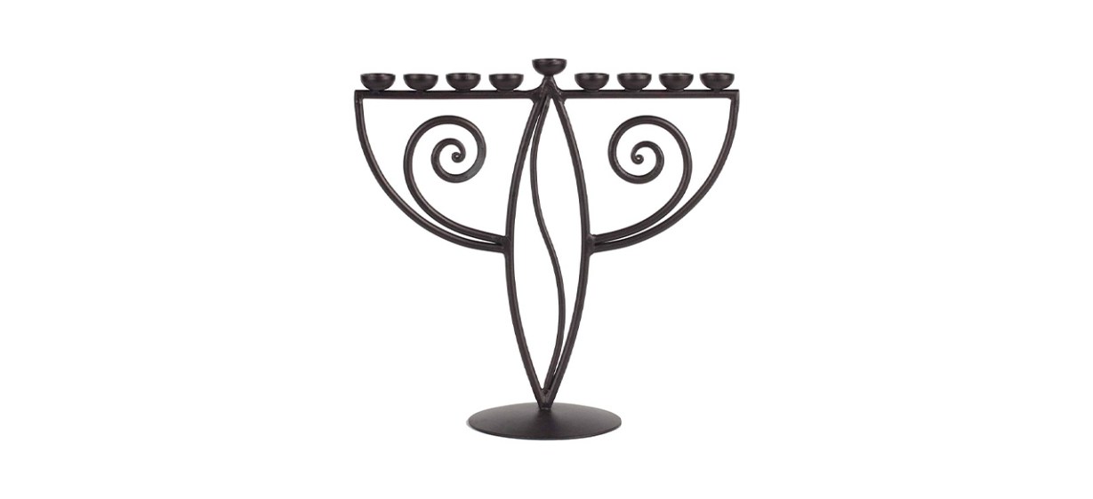 Best RTZEN Judaica Wave-Style Hanukkah Menorah 
