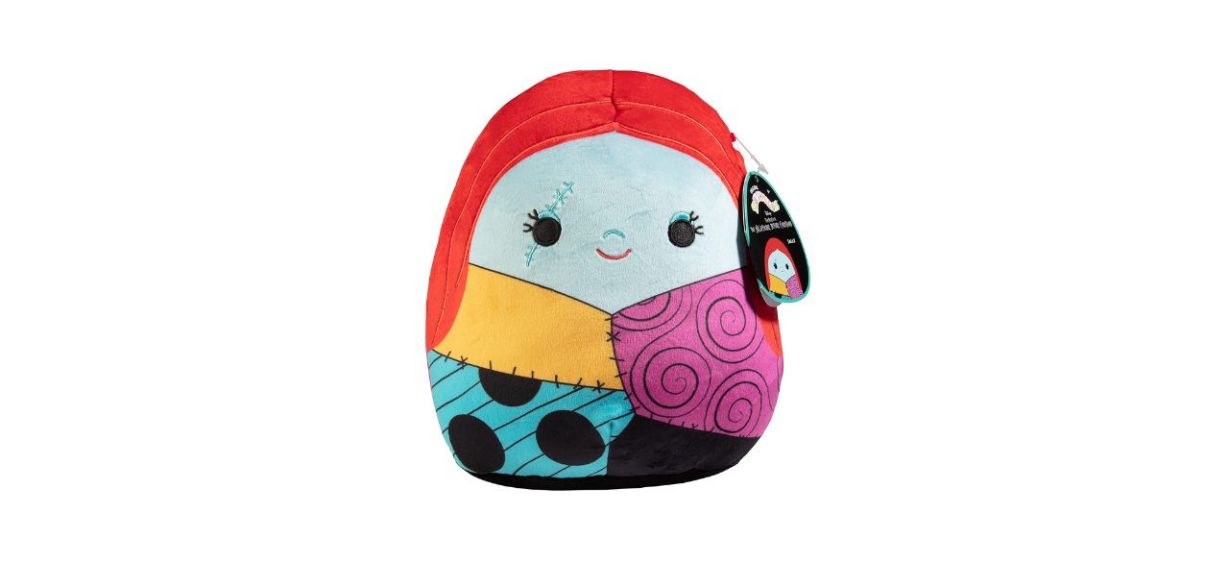 A plush toy depicting Sally from &quot;The Nightmare Before Christmas&quot; with a patchwork outfit