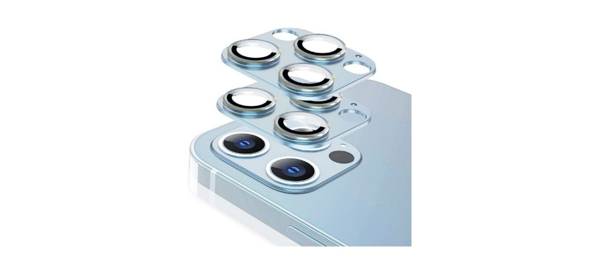Best Tamoria Metal and Tempered Glass Lens Protector for iPhone 13