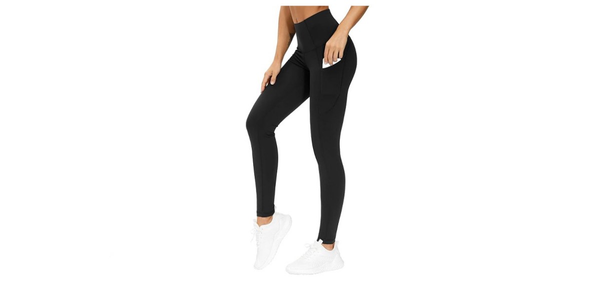 The Gym People Thick High Waist Yoga Pants with Pockets