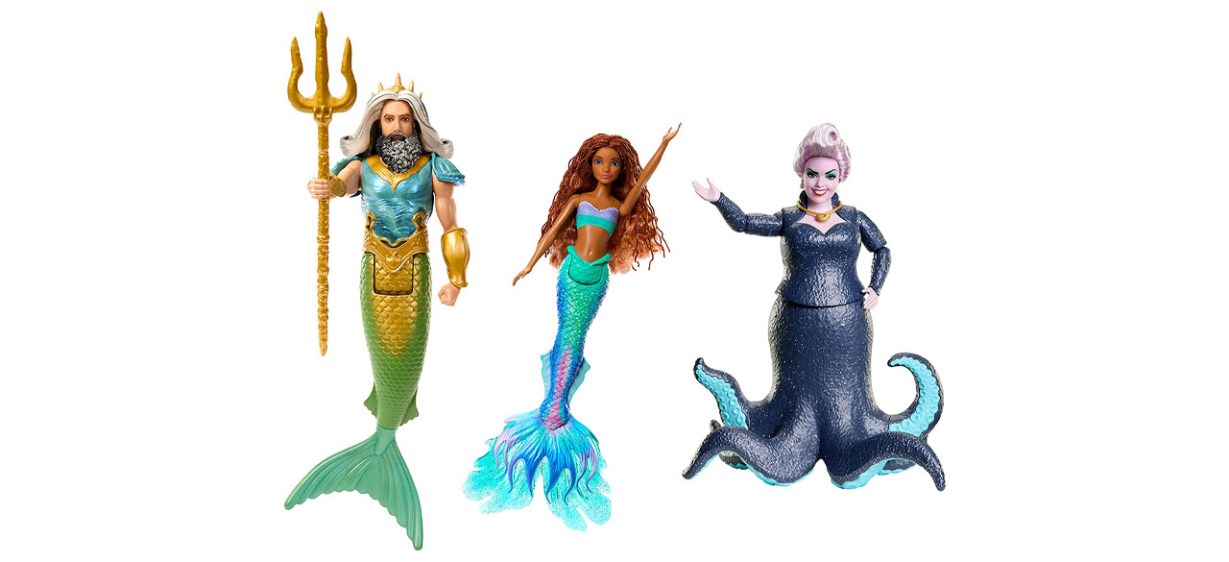 The Little Mermaid 3-Set Ariel, King Triton and Ursula Dolls The Little Mermaid 3-Set Ariel, King Triton and Ursula Dolls