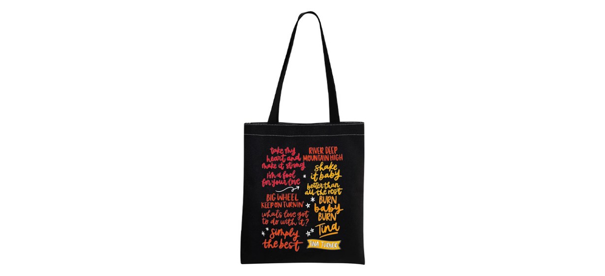 Tina Turner Inspired Musical Tote Bag Tina Turner Inspired Musical Tote Bag