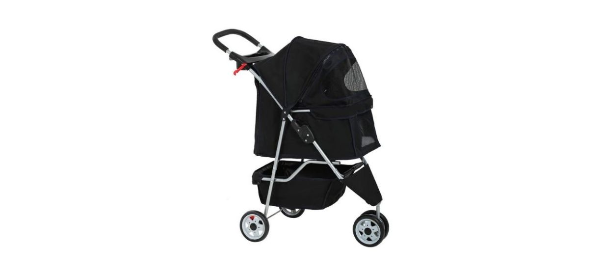 BestPet Three-Wheel Pet Stroller