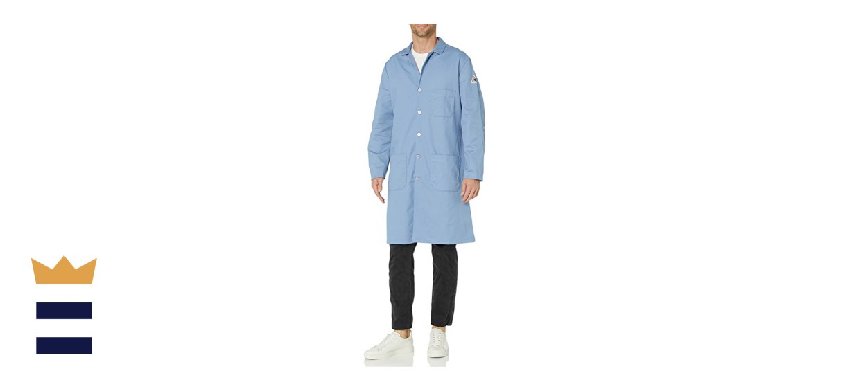 Bulwark Flame Resistant 7-Ounce Cotton Lapel Collar Lab Coat