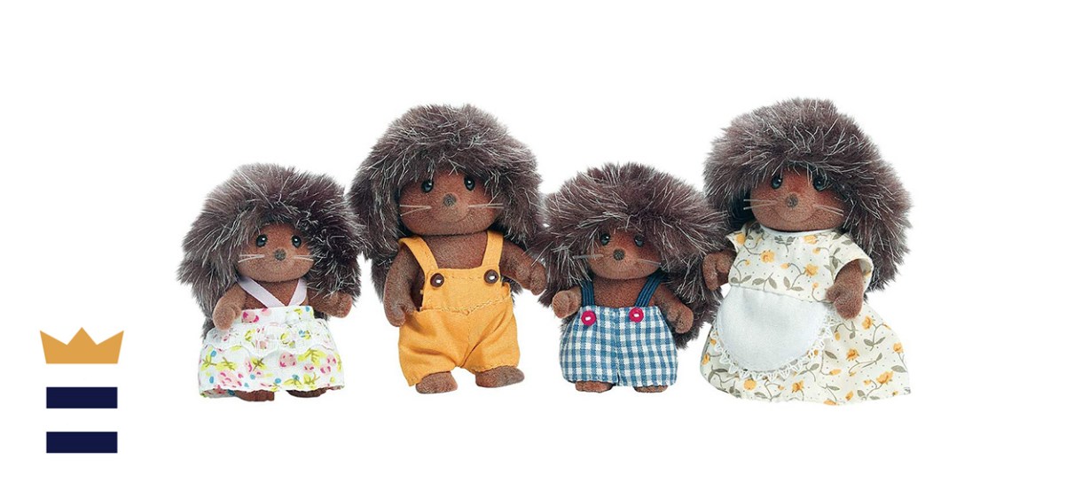 Calico Critters Pickleweeds Hedgehog Family Dollhouse Figures