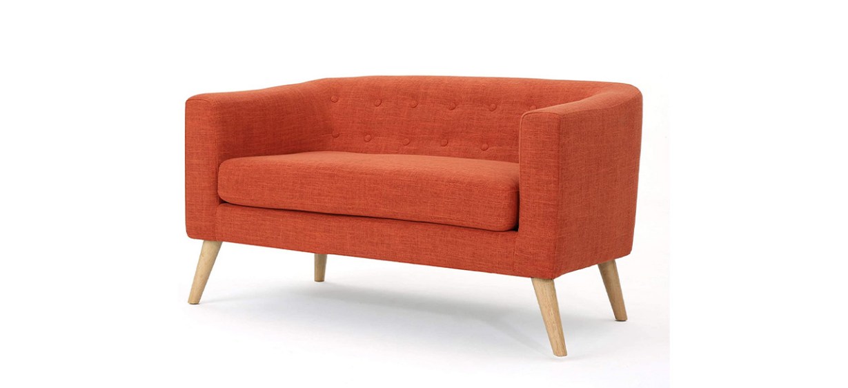 Christopher Knight Home Bridie Mid-Century Modern Loveseat